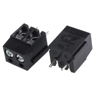 RS PRO 2-Contact 5 mm Pitch PCB Terminal Block, Straight Orientation, Screw Connection 250V 16A 896-6696
