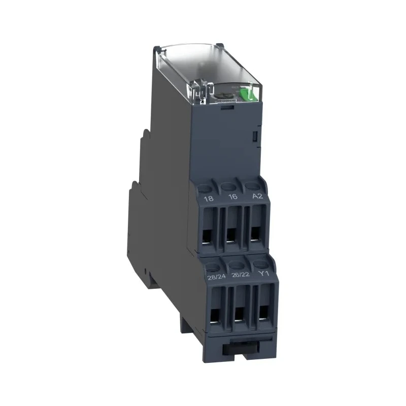 Schneider Electric Harmony Time Series DIN Rail Timer Relay DPDT 2-Contact, 240 V DC, 24 V AC, 240 V AC, 0.05 s to RE22R2AMR