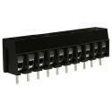 RS PRO PCB Terminal Block 10-Contact 5 mm Pitch 1 Row 250V 16A Polyamide Housing 897-0720