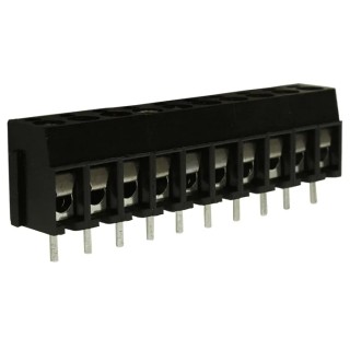 RS PRO PCB Terminal Block 10-Contact 5 mm Pitch 1 Row 250V 16A Polyamide Housing 897-0720