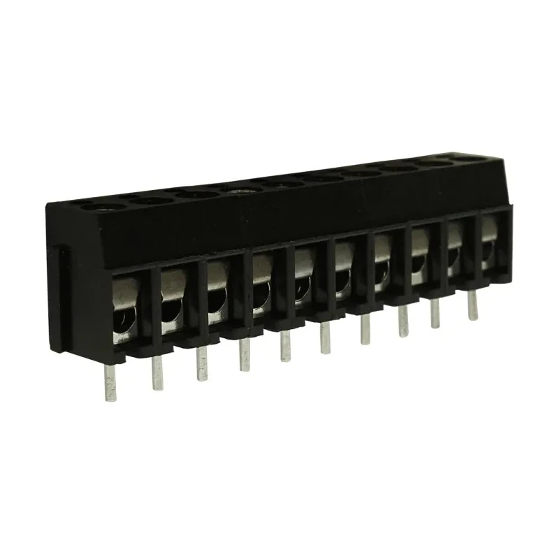 RS PRO PCB Terminal Block 10-Contact 5 mm Pitch 1 Row 250V 16A Polyamide Housing 897-0720