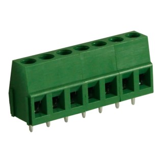 RS PRO PCB Terminal Block 7-Contact 5 mm Pitch 1 Row Polyamide Housing 10A Current 300V Voltage 897-0821