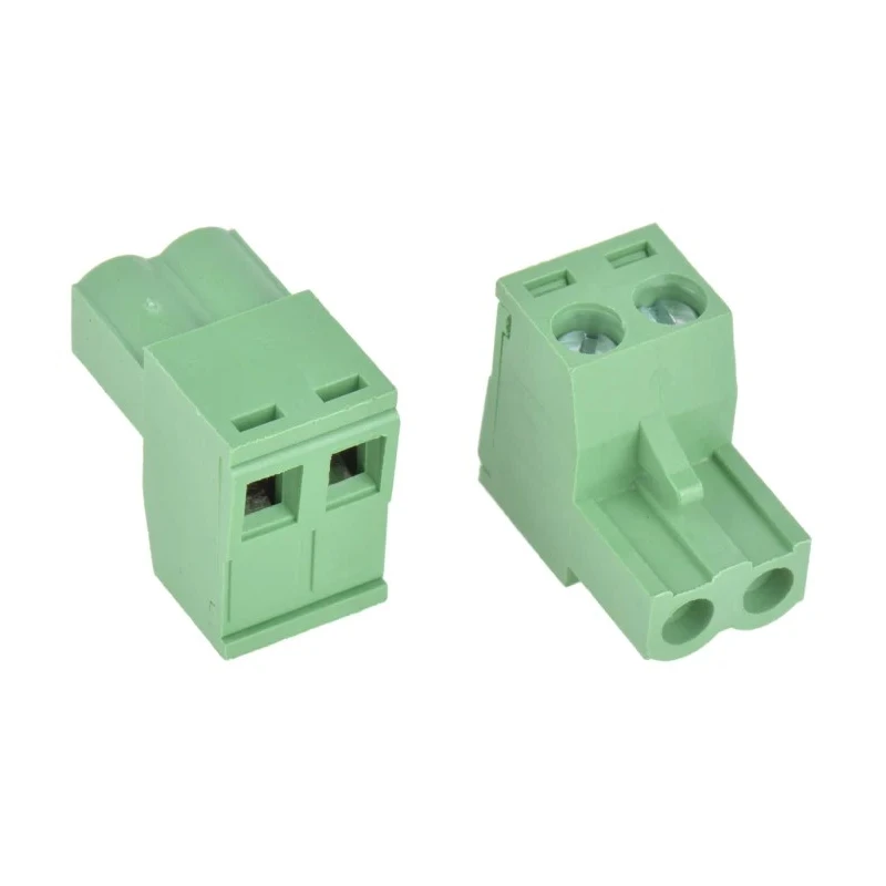 RS PRO Pluggable Terminal Block 2-Contact 5 mm Pitch 1 Row 15A 300V Polyamide Female Right Angle 897-1159