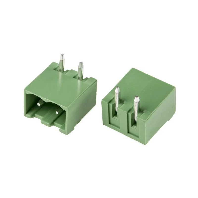 RS PRO Right Angle Through Hole Pluggable Terminal Block, 2 Contacts, 5 mm Pitch, 1 Row, Shrouded 897-1183