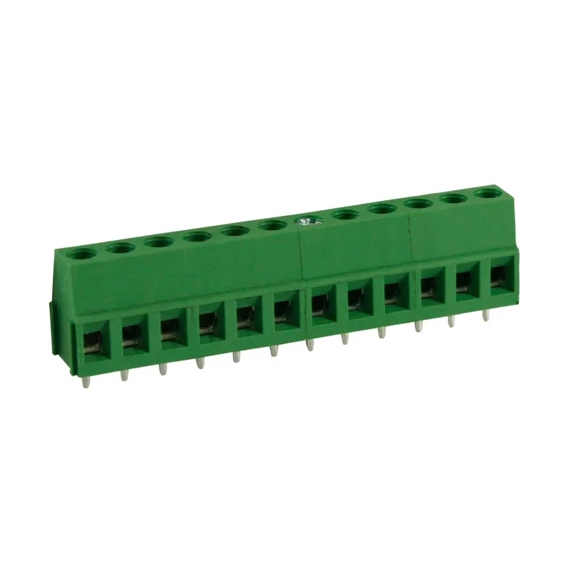 RS PRO PCB Terminal Block 12-Contact 5 mm Pitch 1 Row Polyamide Housing 10A Current 300V Voltage 897-0840