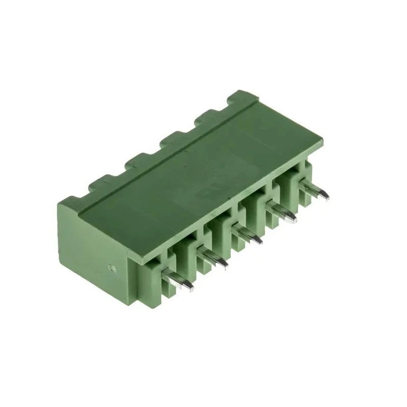 RS PRO Pluggable Terminal Block 5-Contact 5.08 mm Pitch 1 Row 15A 300V Female Connector Solder Connection 897-1244