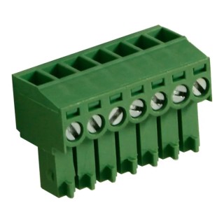 RS PRO Pluggable Terminal Block 7-Contact 3.5 mm Pitch 1 Row 200V 10A Polyamide Housing 897-1010