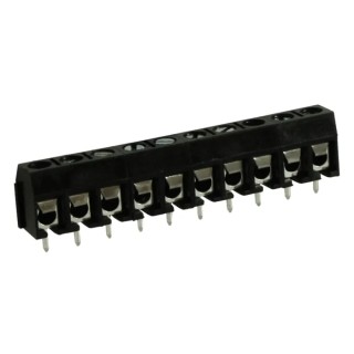 RS PRO PCB Terminal Block 10-Contact 5 mm Pitch 16A Screw Connection Polyamide Housing 897-0761
