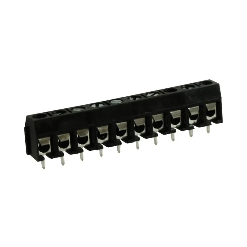 RS PRO PCB Terminal Block 10-Contact 5 mm Pitch 16A Screw Connection Polyamide Housing 897-0761