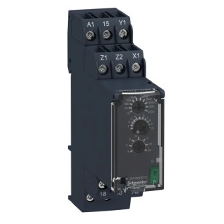 Schneider Electric Harmony Time Series DIN Rail Timer Relay, 1-Contact, 24 to 240 V DC/AC, 8A, Multifuntional RE22R1MYMR