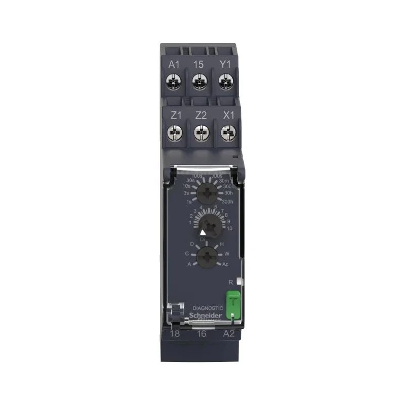 Schneider Electric Harmony Time Series DIN Rail Timer Relay, 1-Contact, 24 to 240 V DC/AC, 8A, Multifuntional RE22R1MYMR
