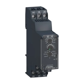 Schneider Electric Harmony Time Series DIN Rail Timer Relay 2-Contact 24V-240V AC/DC 0.05 to 300 h RE22R2QTMR