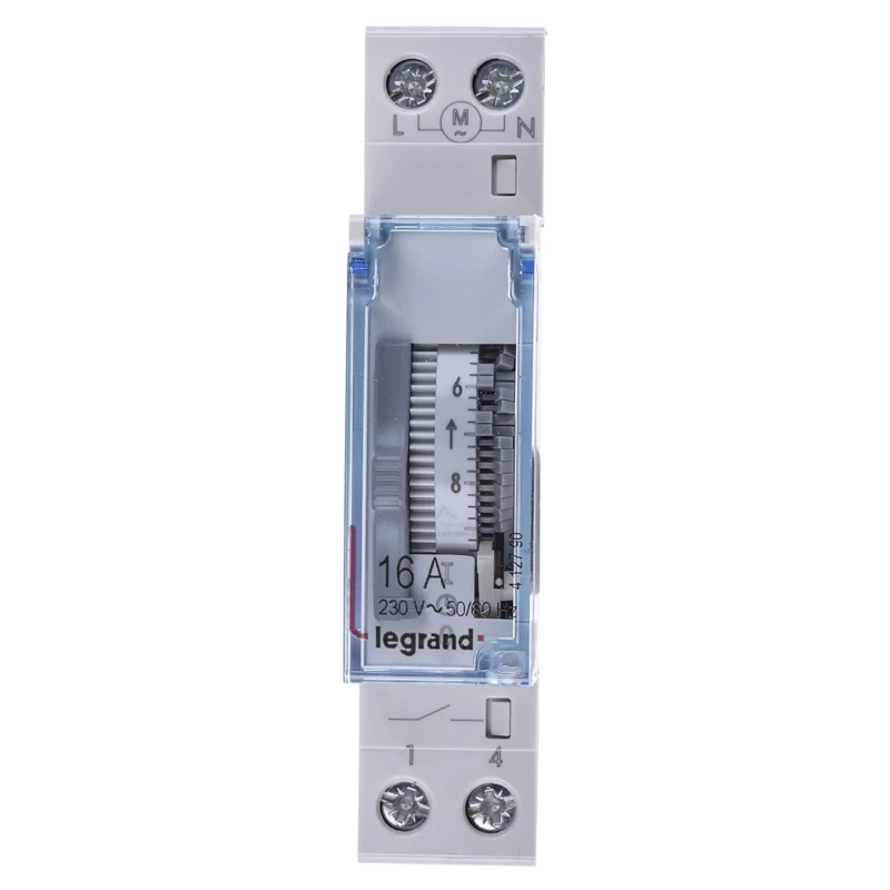 Legrand Analogue DIN Rail Time Switch 230V ac 4 127 90