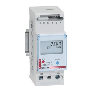Legrand Single-Phase Electronic LCD Energy Meter 7-Digit Display, 0 046 72