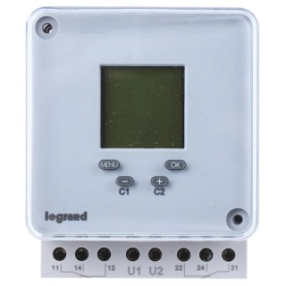 Legrand Digital MaxiRex D Plus 2-Channel Digital Time Switch 230V 0 496 82