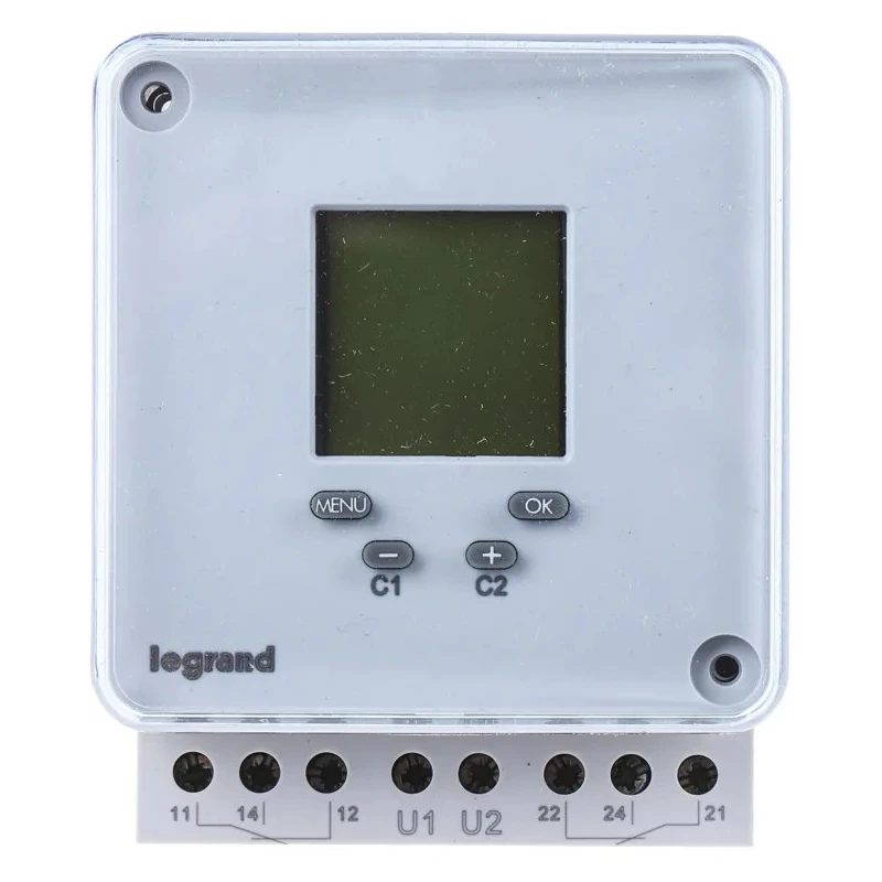 Legrand Digital MaxiRex D Plus 2-Channel Digital Time Switch 230V 0 496 82