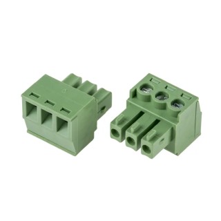 RS PRO Pluggable Terminal Block, 3-Contact, 3.81 mm Pitch, 1 Row, 8A Current, 125V Voltage 897-1089