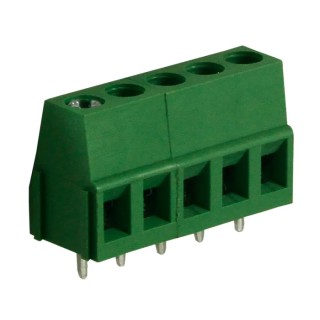 RS PRO PCB Terminal Block, 5-Contact, 5 mm Pitch, 1 Row, Polyamide Housing, 10A, Screw Connection 897-0819