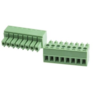 RND RS PRO Pluggable Terminal Block 8-Contact 3.81 mm Pitch 1 Row 125 V 8 A Polyamide Housing 897-1092