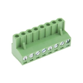 RS PRO Pluggable Terminal Block 8-Contact 5.08 mm Pitch 1 Row 300V 15A Polyamide Housing 897-1231