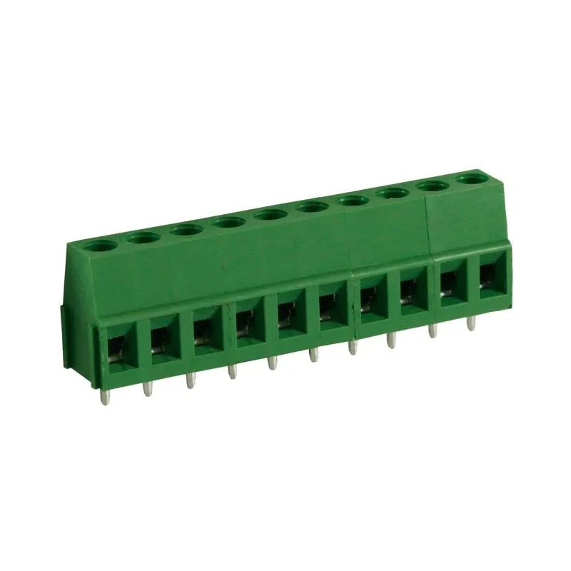 RS PRO PCB Terminal Block 10-Contact 5 mm Pitch 1 Row 10A 300V Polyamide Housing 897-0837