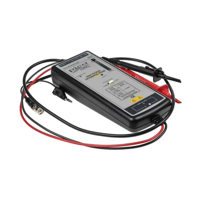 Testec TA Series Differential Oscilloscope Probe, 70 MHz Bandwidth, 1:100 & 1:1000 Attenuation, BNC Connector TA044