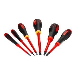 Bahco Phillips Slotted Insulated Screwdriver Set 7-Piece VDE Approved Spain FF1E1010