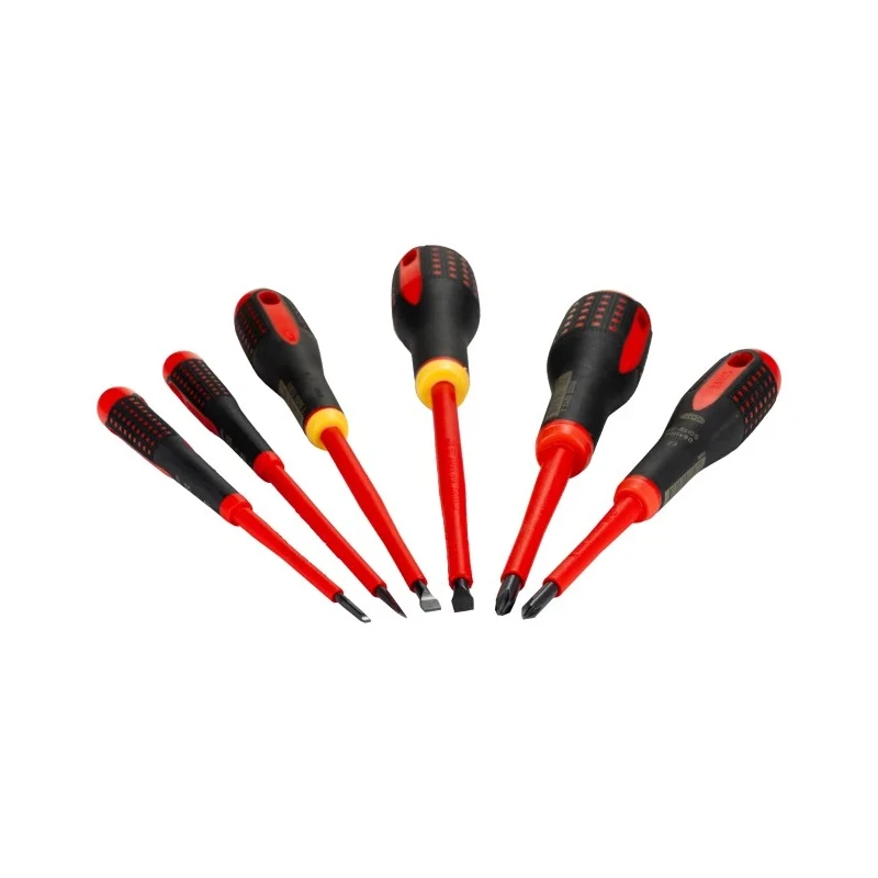 Bahco Phillips Slotted Insulated Screwdriver Set 7-Piece VDE Approved Spain FF1E1010