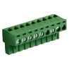 RS PRO Pluggable Terminal Block, 9-Contact, 5 mm Pitch, 1 Row, Female Connector, Polyamide Housing, 300V, 15A 897-1180