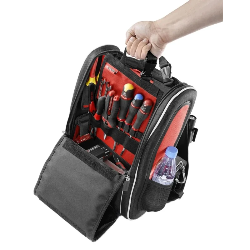 Facom Nylon Tool Backpack with Dual Zipper Lock, Shoulder Strap, 20 L Capacity, 2.7 kg Weight, 180 mm x 300 mm x BS.MCBPB