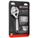 Facom Adjustable Spanner 33 mm Jaw Capacity, 160mm Overall Length, Metal Handle, Chrome Vanadium Steel 113AS.6CPB