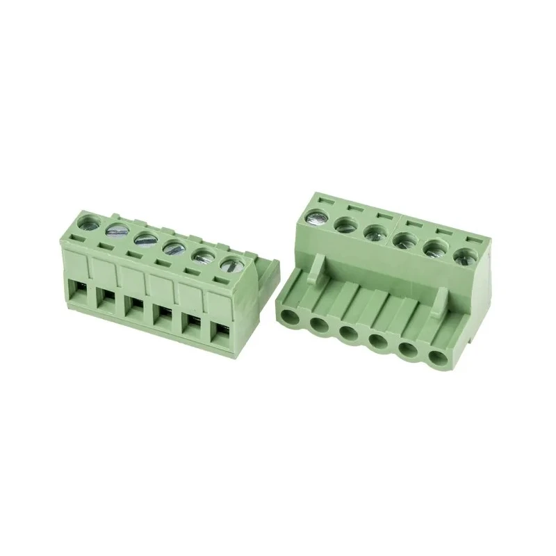 RS PRO Pluggable Terminal Block 6-Contact 5 mm Pitch 1 Row 15A 300V Polyamide Housing 897-1174