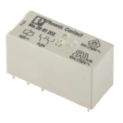 Phoenix Contact Power Relay PCB Mount REL-MR-110DC/21-21, 110V DC Coil, 10mA Switching Current, DPDT 2961202