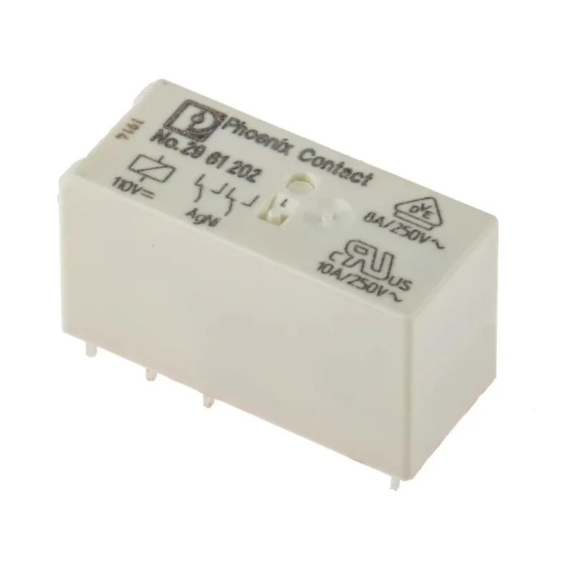 Phoenix Contact Power Relay PCB Mount REL-MR-110DC/21-21, 110V DC Coil, 10mA Switching Current, DPDT 2961202