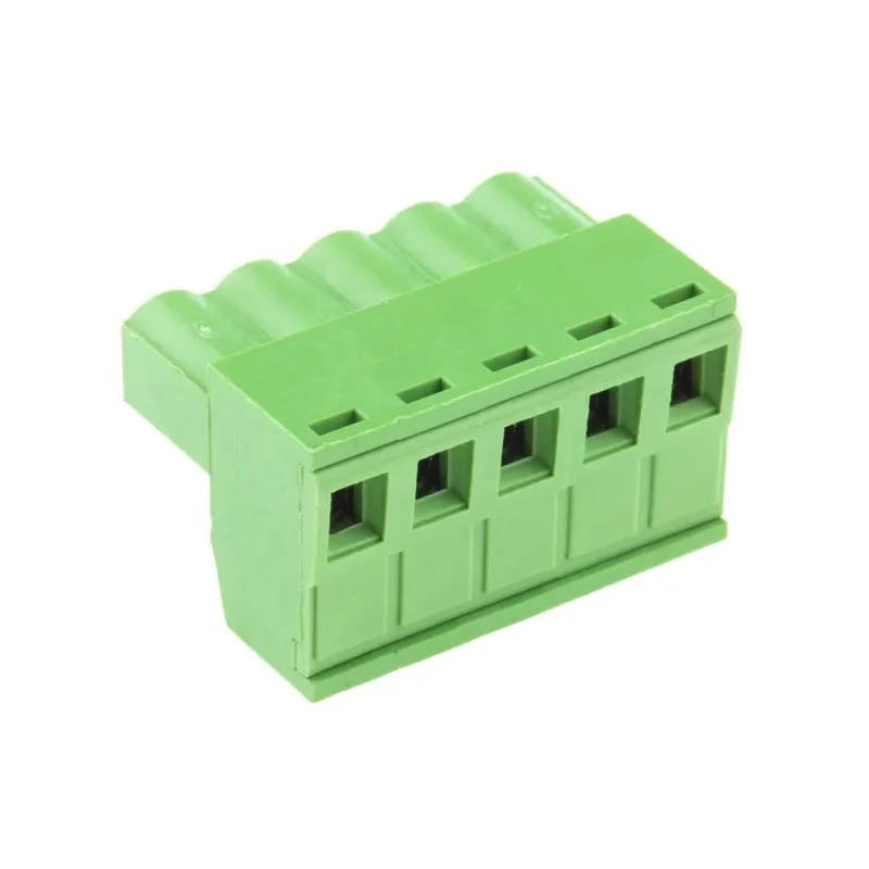RS PRO Pluggable Terminal Block 5-Contact 5.08 mm Pitch 1 Row, Green Polyamide Housing 300V 15A 897-1225