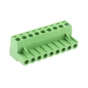 RS PRO Pluggable Terminal Block, 9-Contact, 5.08 mm Pitch, 1 Row, 300V, 15A, Polyamide Housing 897-1234