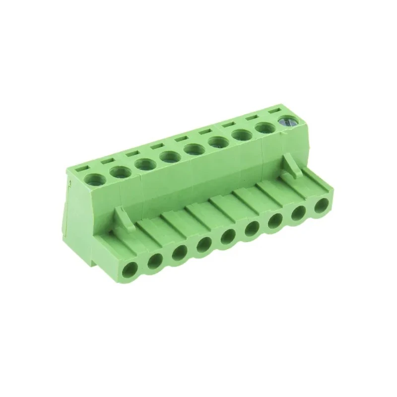 RS PRO Pluggable Terminal Block, 9-Contact, 5.08 mm Pitch, 1 Row, 300V, 15A, Polyamide Housing 897-1234