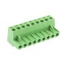 RS PRO Pluggable Terminal Block, 9-Contact, 5.08 mm Pitch, 1 Row, 300V, 15A, Polyamide Housing 897-1234