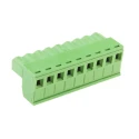 RS PRO Pluggable Terminal Block, 9-Contact, 5.08 mm Pitch, 1 Row, 300V, 15A, Polyamide Housing 897-1234