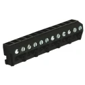RS PRO PCB Terminal Block, 12-Contact, 5 mm Pitch, 1 Row, Vertical, Screw Connection, 250V, 10A, Polyamide Housing 897-1329
