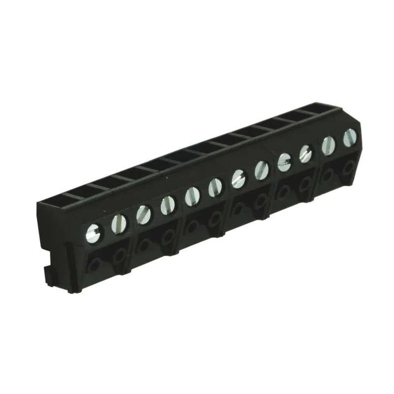 RS PRO PCB Terminal Block, 12-Contact, 5 mm Pitch, 1 Row, Vertical, Screw Connection, 250V, 10A, Polyamide Housing 897-1329