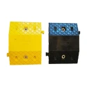RS PRO High Visibility Rubber Speed Bump Black Yellow Rubber 70mm Height 400mm Width 250mm Depth 898-7188