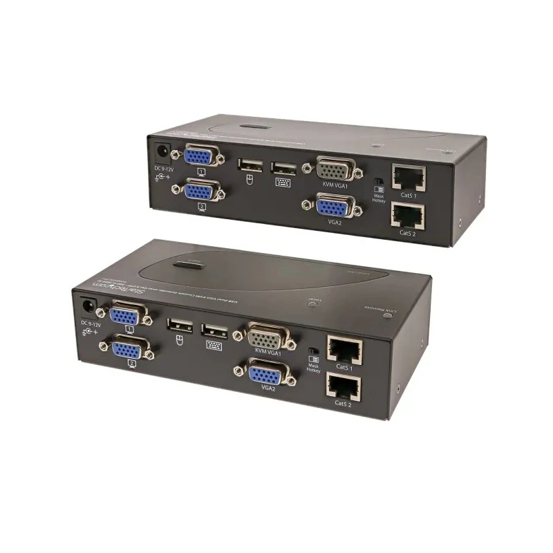StarTech.com Dual Monitor USB Extender Pair VGA over Catx KVM Extender 1920 x 1200 Resolution 200m SV565DUTPU