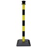 RS PRO Black and Yellow Polyvinyl Chloride Barrier Post 1m Height, 50mm Diameter 898-7194