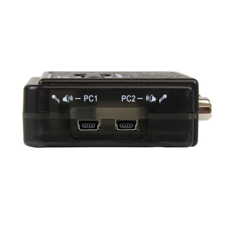 StarTech.com 2 Port 1 Display USB VGA KVM Switch 3.5 mm Stereo Audio 2048 x 1536 Resolution SV211KUSB