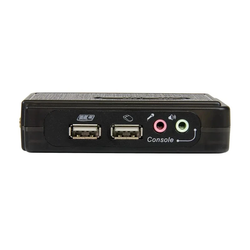 StarTech.com 2 Port 1 Display USB VGA KVM Switch 3.5 mm Stereo Audio 2048 x 1536 Resolution SV211KUSB