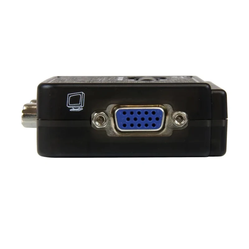StarTech.com 2 Port 1 Display USB VGA KVM Switch 3.5 mm Stereo Audio 2048 x 1536 Resolution SV211KUSB