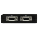 StarTech.com 2 Port 1 Display USB VGA KVM Switch 3.5 mm Stereo Audio 2048 x 1536 Resolution SV211KUSB
