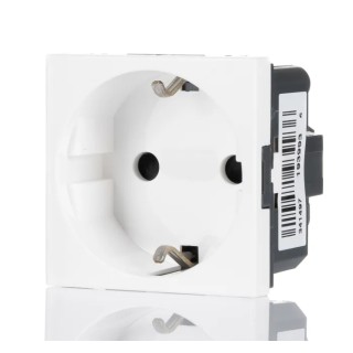 Weidmüller 16A White 1 Gang Indoor Plug Socket Type F 250V Polycarbonate 1450730000