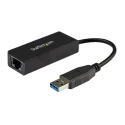 StarTech.com USB 3.0 1000Mbps Network Speed USB Ethernet Adapter Black 135mm USB31000S